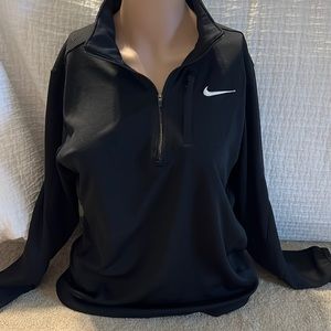 Nike zipper pullover. Black LG 14-16